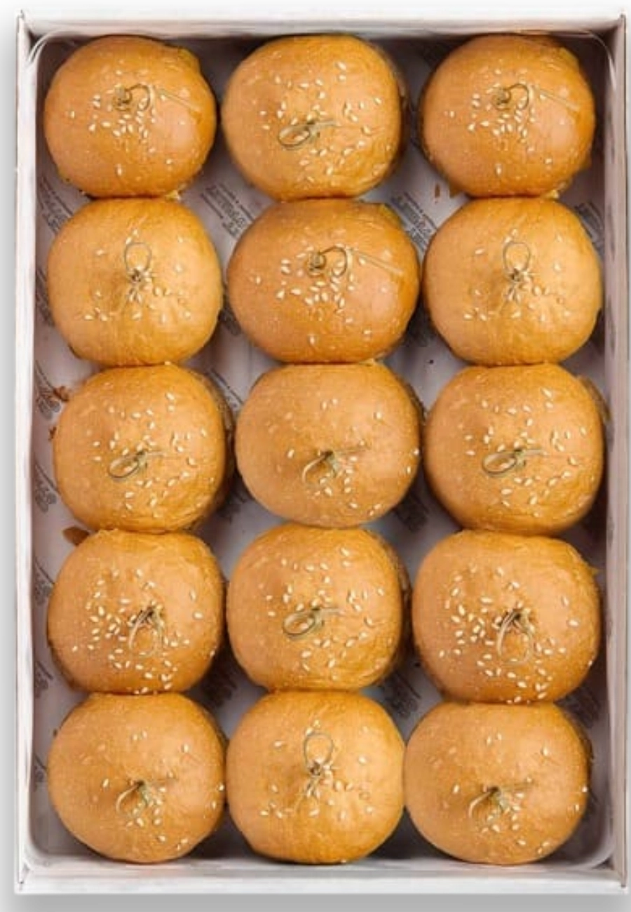 Мини-бургеры с куриной котлетой